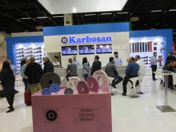 Стенд Karbosan (турецкий производитель абразивов)