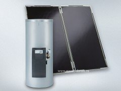 Пакет Viessmann Vitosol 200‑F SVK с солнечными коллекторами, бойлером, обвязкой