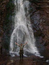 Водопад Амгу река Амгинский тайга