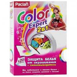 Салфетки Paclan Color Expert пятновыводителем