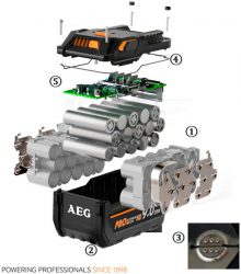 Аккумулятор AEG L1890RHD L1860RHD High Demand HD емкость 9 6 А ч батарея