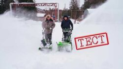 Тест снегоуборщиков Greenworks