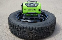 Greenworks ACG301 тест компрессор универсальный серийное накачивание колесо