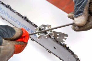 Как заточить пильную цепь цепной пилы советы Husqvarna Хускварна